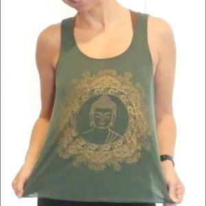 Deep forest green L. A. Soul Tank Top size small